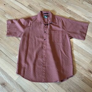 Columbia orange patterned casual shirt - Men’s Large